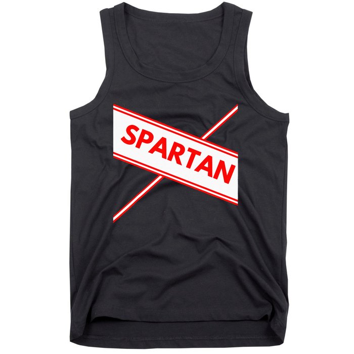 Spartan Cheerleader Easy Halloween Costume Design Tank Top