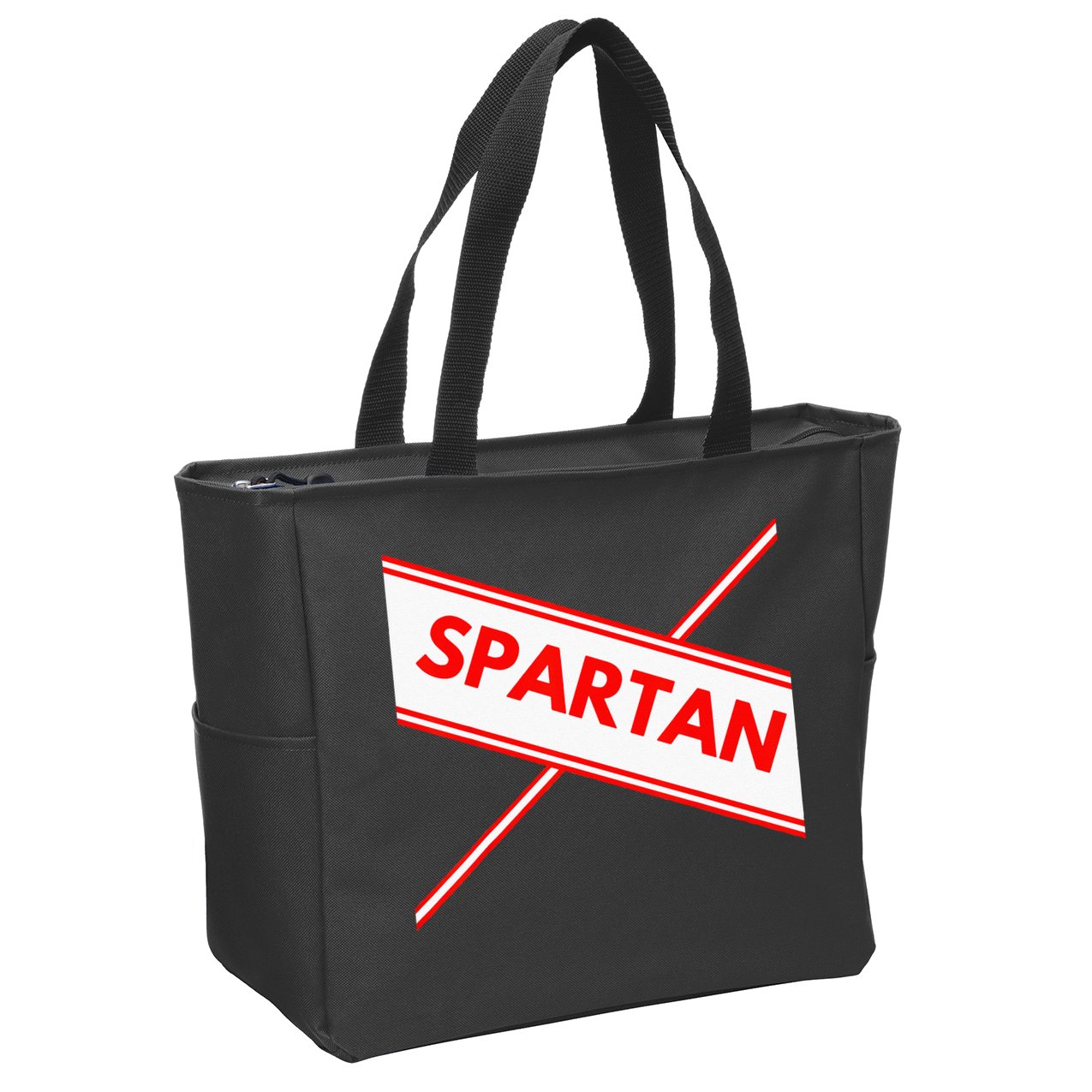 Spartan Cheerleader Easy Halloween Costume Design Zip Tote Bag