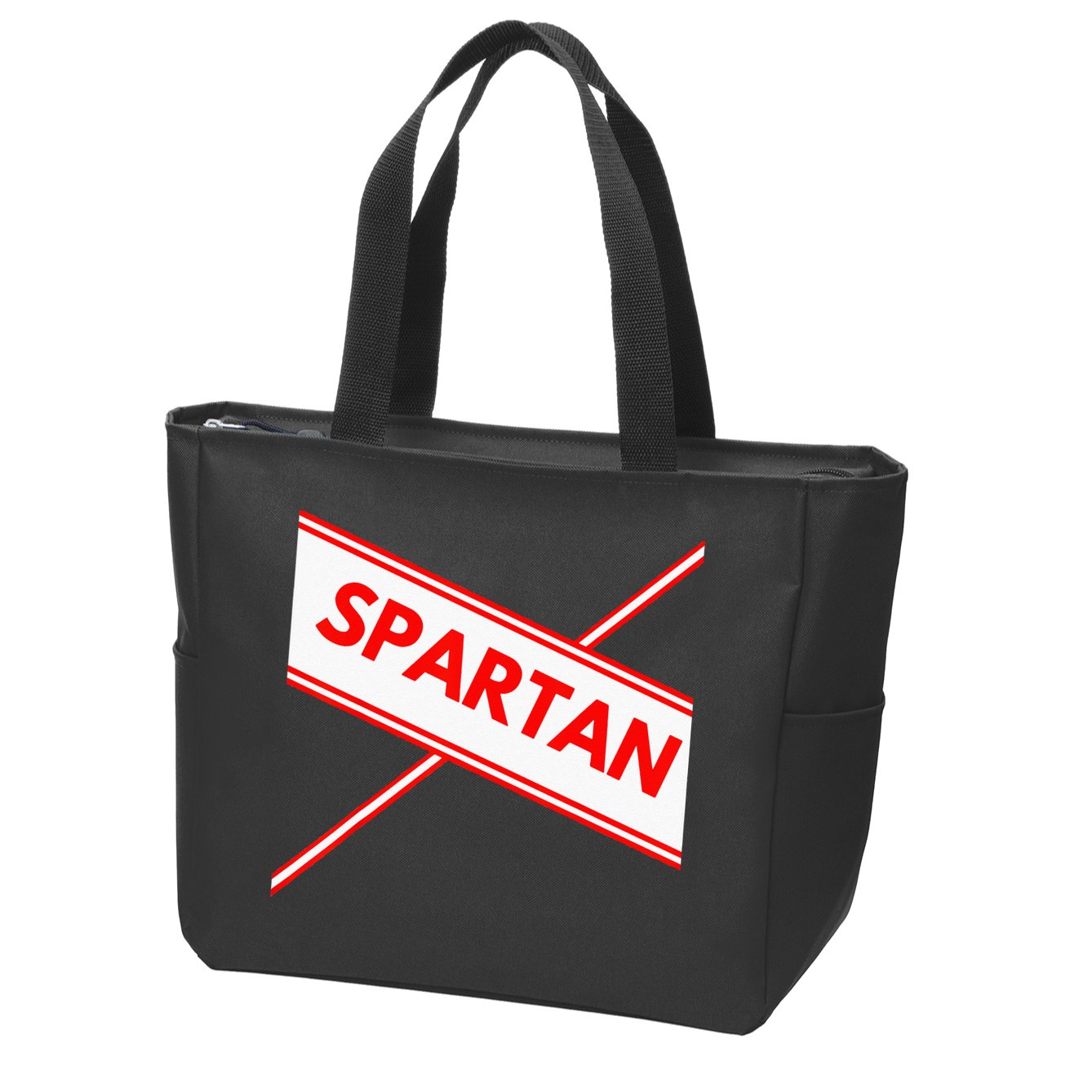 Spartan Cheerleader Easy Halloween Costume Design Zip Tote Bag