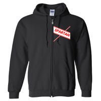 Spartan Cheerleader Easy Halloween Costume Design Full Zip Hoodie