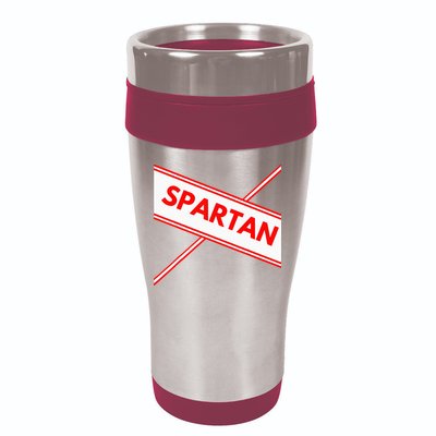 Spartan Cheerleader Easy Halloween Costume Design 16oz Travel Tumbler