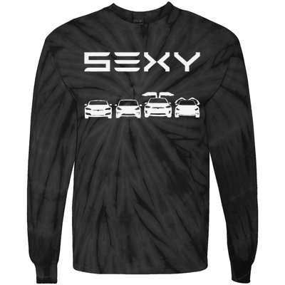 Sexy Cars Electric Cars Zero Emissions Haha Gas Tie-Dye Long Sleeve Shirt