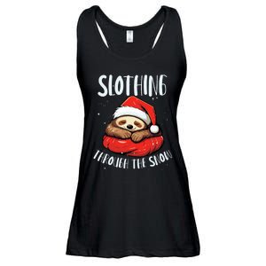 Sloth Christmas Eve Lazy Animal Santa Claus Xmas Day Ladies Essential Flowy Tank