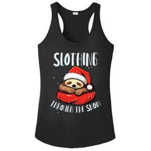 Sloth Christmas Eve Lazy Animal Santa Claus Xmas Day Ladies PosiCharge Competitor Racerback Tank