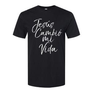 Spanish Christian EspañOl Bible Verse JesúS Cambió Mi Vida Softstyle CVC T-Shirt