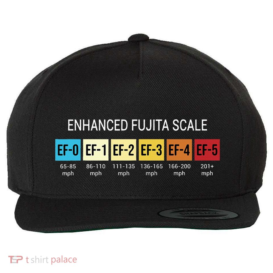 Storm Chasing Enhanced Fujita Scale Tornado Meteorologist Wool Snapback Cap