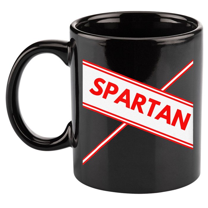 Spartan Cheerleader Easy Halloween Costume Design 11oz C Handle Ceramic Mug