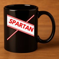 Spartan Cheerleader Easy Halloween Costume Design 11oz C Handle Ceramic Mug