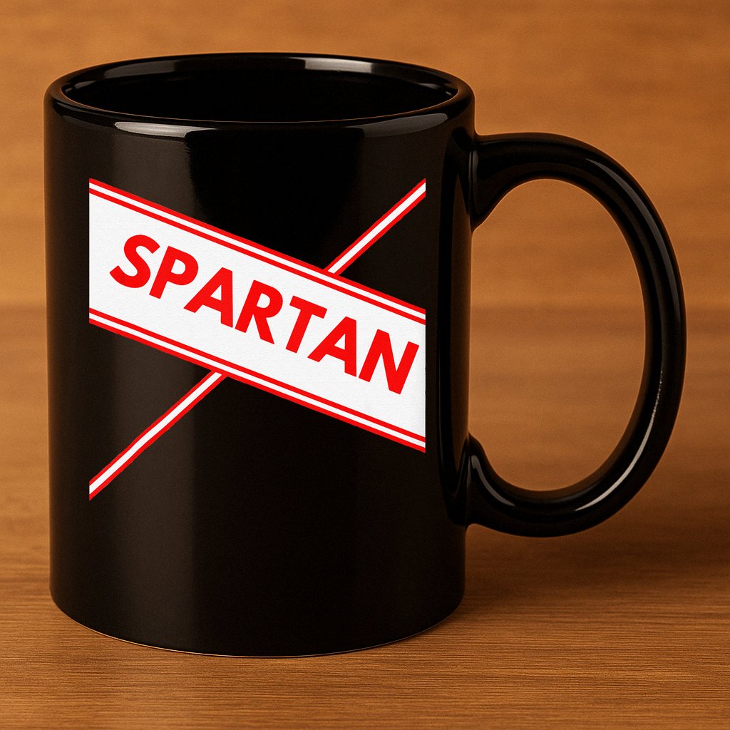 Spartan Cheerleader Easy Halloween Costume Design 11oz C Handle Ceramic Mug