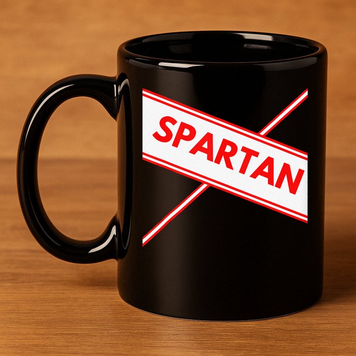 Spartan Cheerleader Easy Halloween Costume Design 11oz C Handle Ceramic Mug