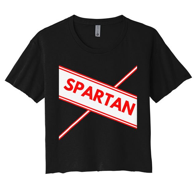 Spartan Cheerleader Easy Halloween Costume Design Crop Top