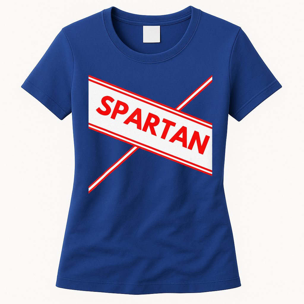 Spartan Cheerleader Easy Halloween Costume Design Womens T-Shirt