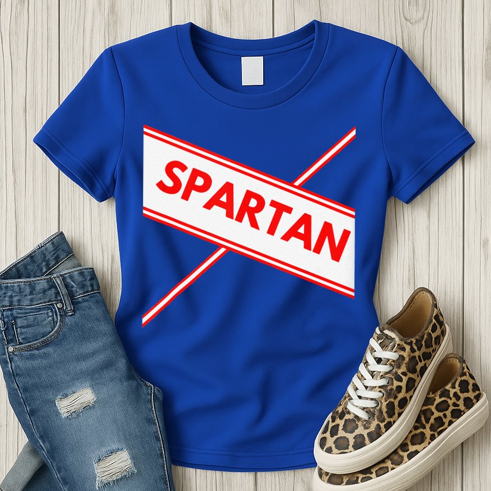Spartan Cheerleader Easy Halloween Costume Design Womens T-Shirt