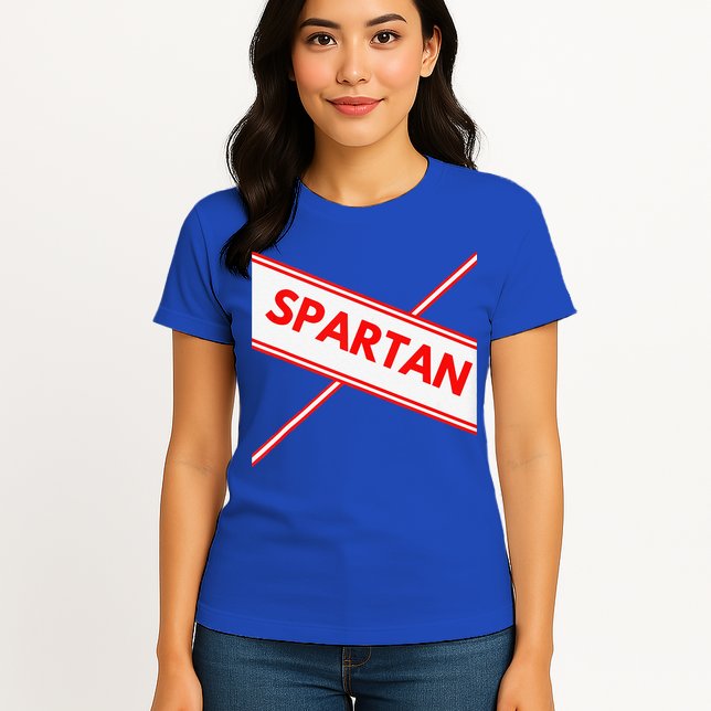 Spartan Cheerleader Easy Halloween Costume Design Womens T-Shirt