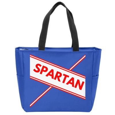 Spartan Cheerleader Easy Halloween Costume Design Zip Tote Bag