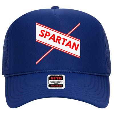 Spartan Cheerleader Easy Halloween Costume Design High Crown Mesh Back Trucker Hat