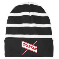 Spartan Cheerleader Easy Halloween Costume Striped Beanie with Solid Band