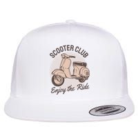 Scooter Club Enjoy The Ride Flat Bill Trucker Hat