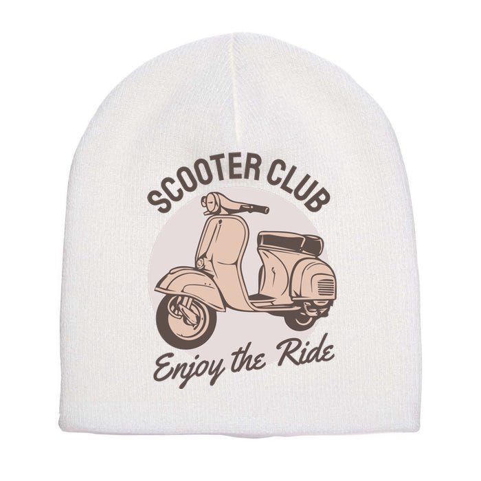 Scooter Club Enjoy The Ride Short Acrylic Beanie