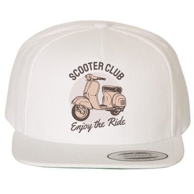 Scooter Club Enjoy The Ride Wool Snapback Cap