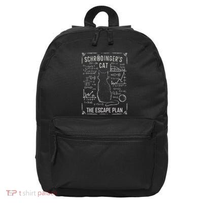 SchröDingers Cat Escape Plan Funny Science For 16 in Basic Backpack