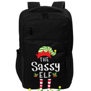 Sassy Christmas Elf Matching Pajama Xmas Party Impact Tech Backpack