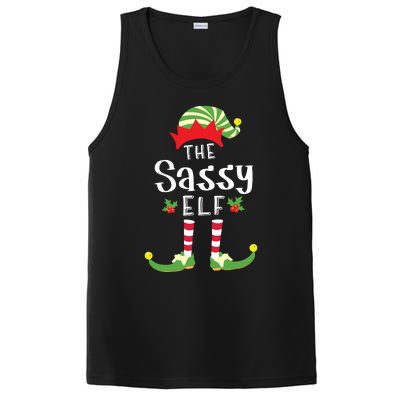 Sassy Christmas Elf Matching Pajama Xmas Party PosiCharge Competitor Tank