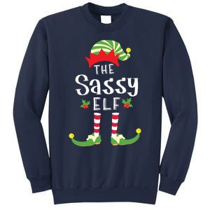 Sassy Christmas Elf Matching Pajama Xmas Party Sweatshirt