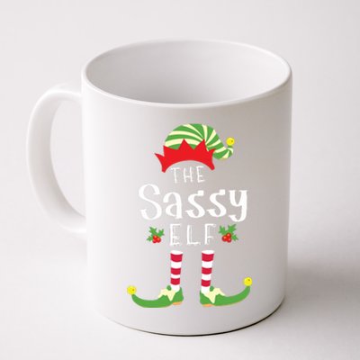 Sassy Christmas Elf Matching Pajama Xmas Party Coffee Mug