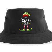 Sassy Christmas Elf Matching Pajama XMas Party Sustainable Bucket Hat