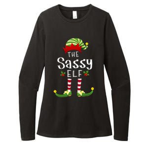 Sassy Christmas Elf Matching Pajama XMas Party Womens CVC Long Sleeve Shirt