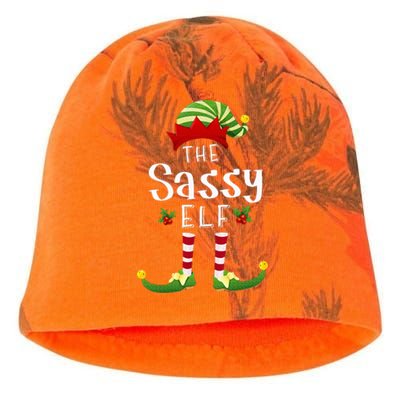 Sassy Christmas Elf Matching Pajama XMas Party Kati - Camo Knit Beanie