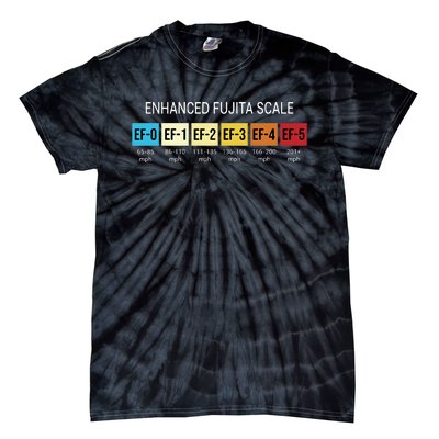 Storm Chasing Enhanced Fujita Scale Tornado Meteorologist Tie-Dye T-Shirt