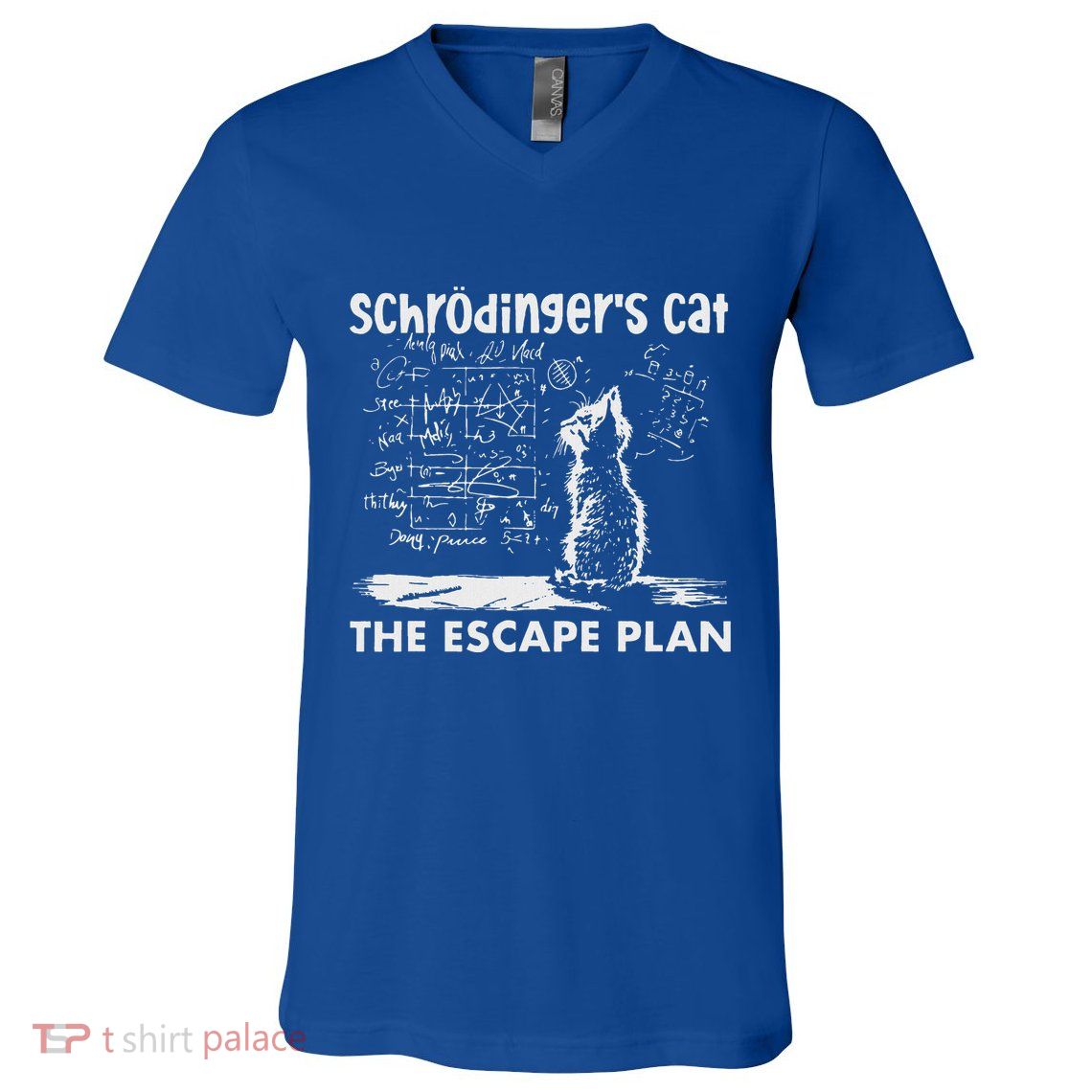 SchröDingers Cat Escape Plan V-Neck T-Shirt