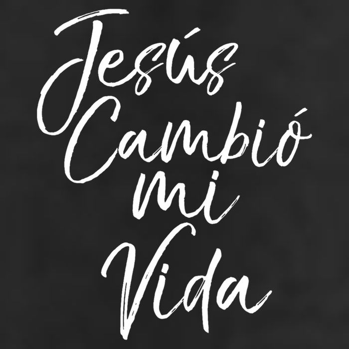 Spanish Christian EspañOl Bible Verse JesúS Cambió Mi Vida 7 Panel Mesh Trucker Snapback Hat