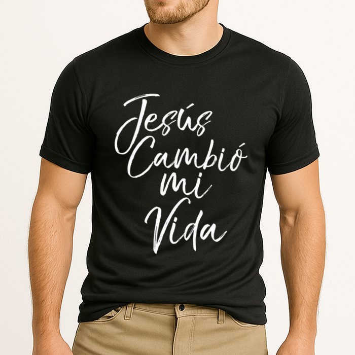 Spanish Christian EspañOl Bible Verse JesúS Cambió Mi Vida Cooling Performance Crew T-Shirt