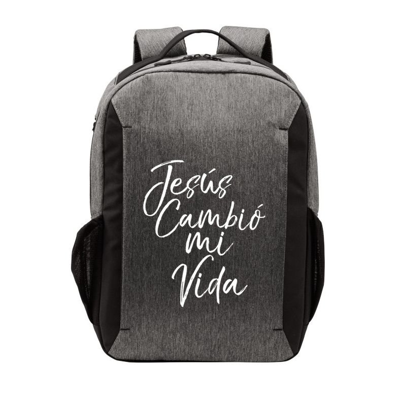 Spanish Christian EspañOl Bible Verse JesúS Cambió Mi Vida Vector Backpack