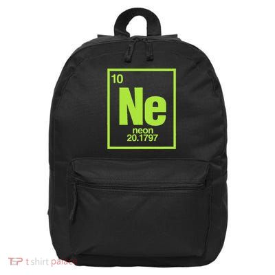 Science Chemical Elements Ne Neon 16 in Basic Backpack