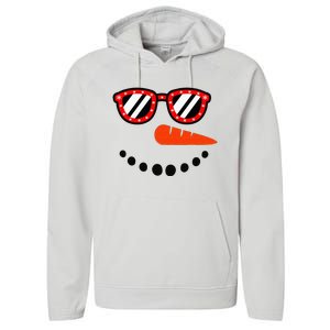 Snowman Christmas For Men Women Snowman Girls Performance Fleece Hoodie