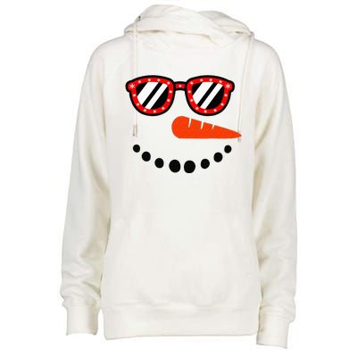 Snowman Christmas For Men Women Snowman Girls Womens Funnel Neck Pullover Hood