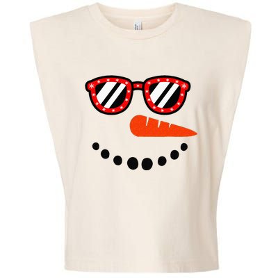 Snowman Christmas For Men Women Snowman Girls Garment-Dyed Women's Muscle Tee