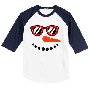 Snowman Christmas For Men Women Snowman Girls Baseball Sleeve Shirt