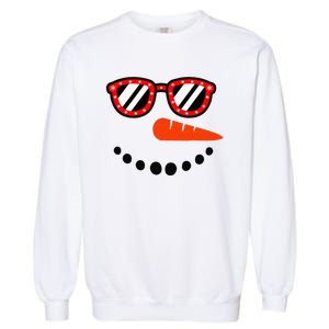 Snowman Christmas For Men Women Snowman Girls Garment-Dyed Sweatshirt