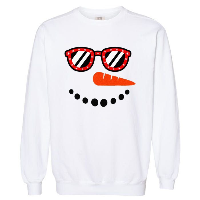 Snowman Christmas For Men Women Snowman Girls Garment-Dyed Sweatshirt