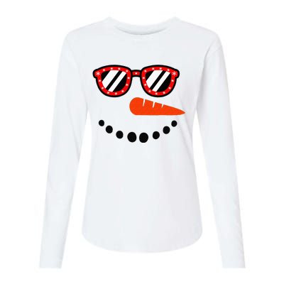 Snowman Christmas For Men Women Snowman Girls Womens Cotton Relaxed Long Sleeve T-Shirt