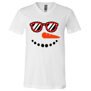 Snowman Christmas For Men Women Snowman Girls V-Neck T-Shirt