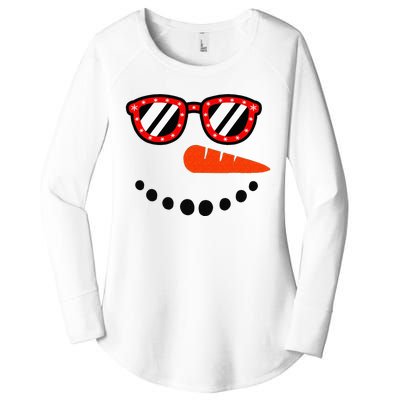 Snowman Christmas For Men Women Snowman Girls Women's Perfect Tri Tunic Long Sleeve Shirt