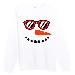 Snowman Christmas For Men Women Snowman Girls Premium Crewneck Sweatshirt