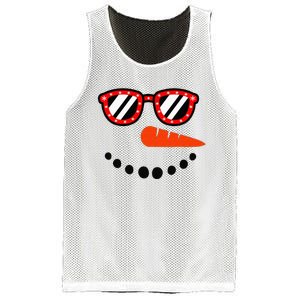 Snowman Christmas For Men Women Snowman Girls Mesh Reversible Basketball Jersey Tank