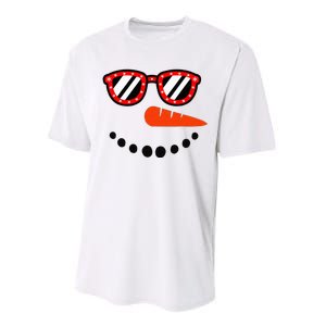 Snowman Christmas For Men Women Snowman Girls Performance Sprint T-Shirt